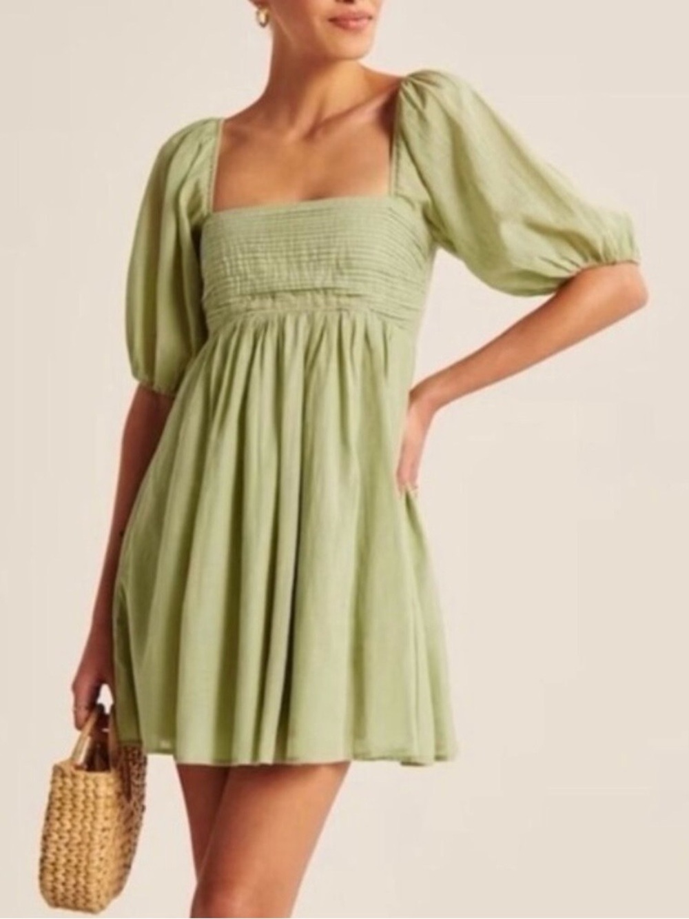 Abercrombie Light Green Emerson Dress